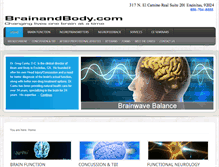 Tablet Screenshot of brainandbody.com